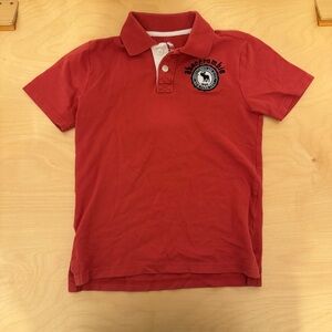 Abercrombie & Fitch Kids Boys Red Polo Shirt with Logo Size 9/10